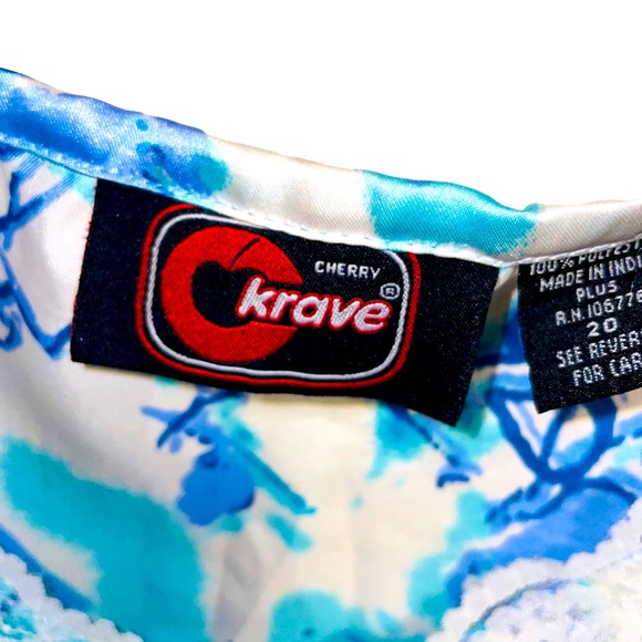 VINTAGE Y2K (2005) CHERRY KRAVE BOHO PRINT SET SIZE 20 CASUAL/BUSINESS/FORMAL - Picture 4 of 16